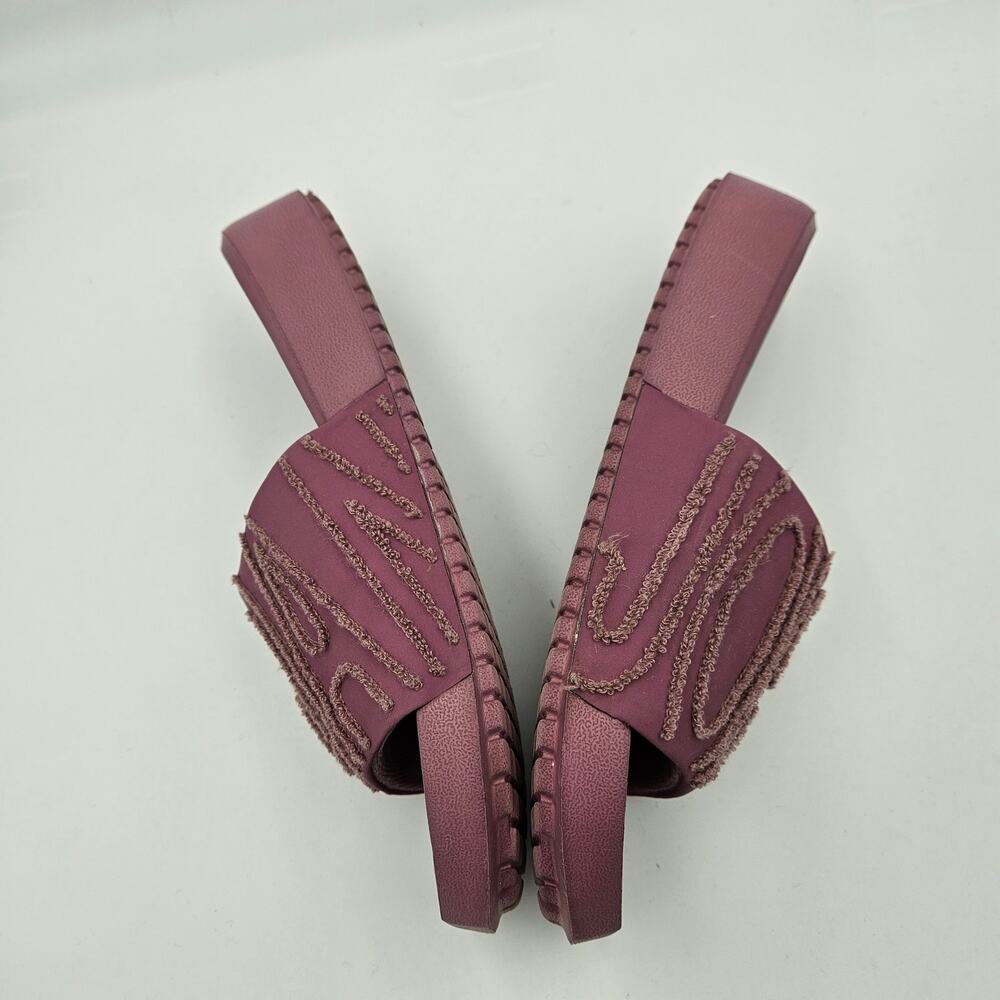 Nike Air Jordan Nola Slide Slides Womens Size 9 Light Mulberry Purple Terry Logo - Picture 5 of 8